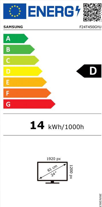 Energy Label Samsung F24T450GYU (1920 x 1200 pixels, 24")