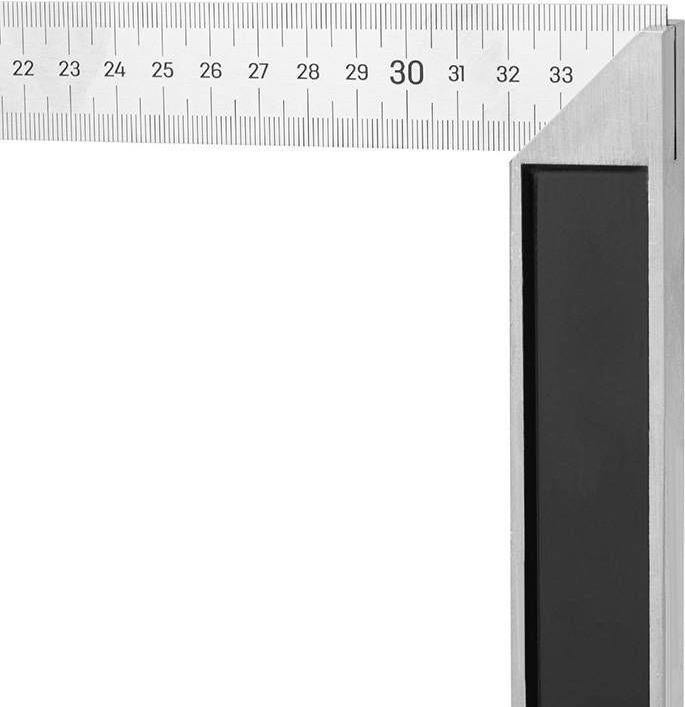 Actual product image Deli Tools Steel Angle Ruler EDL302350, 350mm (350 mm)
