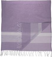 Image du produit Ootb Fouta hammam blanc/lavande (80 x 170 cm)