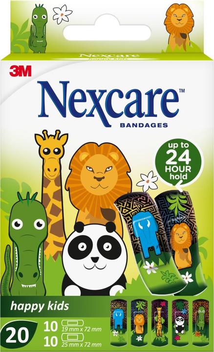 Actual product image 3M Display children's plaster Happy Kids Animals 12 pieces (12 x)