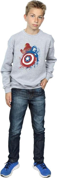 Image du produit - Sweat CAPTAIN AMERICA CIVIL WAR PAINTED VS IRON MAN - Garçon (152, 158)