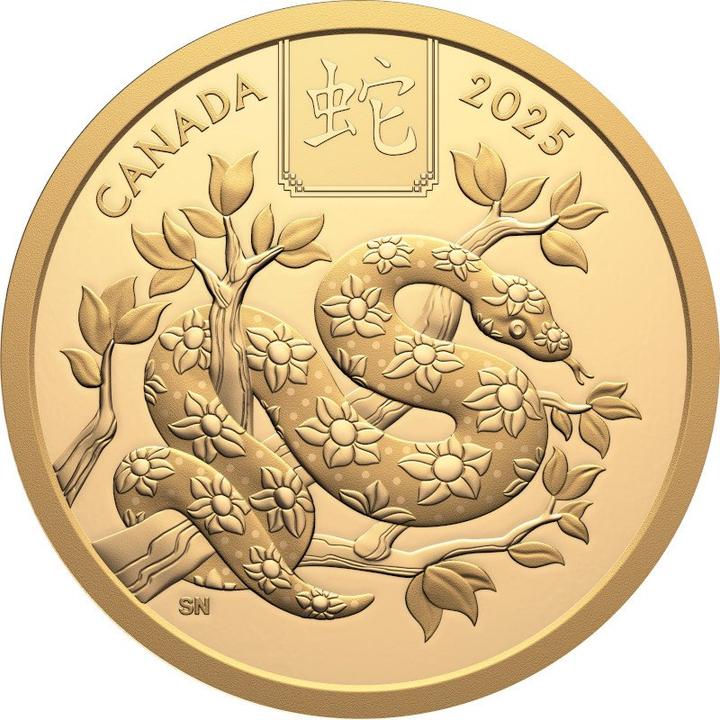 Produktbild Royal Canadian Mint Gold Lunar Schlange 15 g PP - 2025 (999.90, 2025)