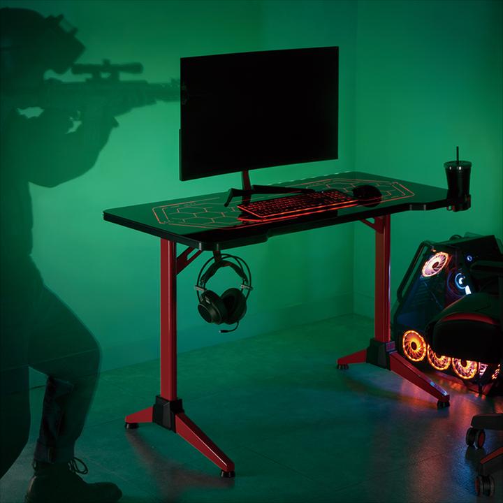 Actual product image LogiLink Gaming Desk with Geo Honeycomb Pattern