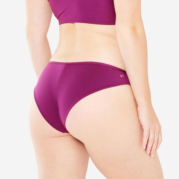 Produktbild Olaian Bikini-Hose Damen Tanga strukturiert Surfen Lulu violett (40, 42)