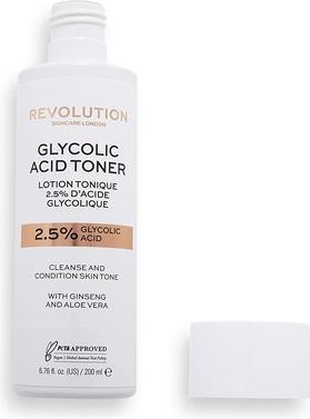 Image du produit Revolution Skincare Tonique à l'acide glycolique - Skin Tonic 2.5% - 200ml (Lotion tonique, 200 ml)