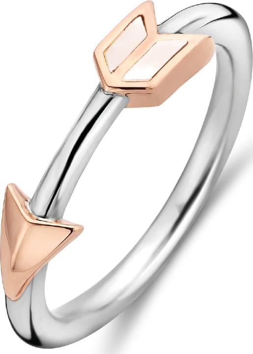 Actual product image Ti Sento Milano Ring mother-of-pearl bicolour 12198MW (54, 925 Silver)