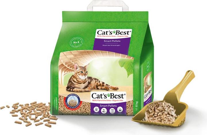 Actual product image Cat's Best Smart Pellets (Fast absorbing, Biodegradable, Neutralizing, Clumping, Non-dusting, 5 kg)