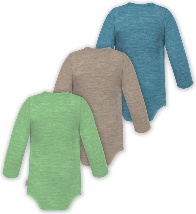 Immagine prodotto Normani Confezione da 3 pezzi di body a maniche lunghe in merino per bambino e bambina - 9355 (86)