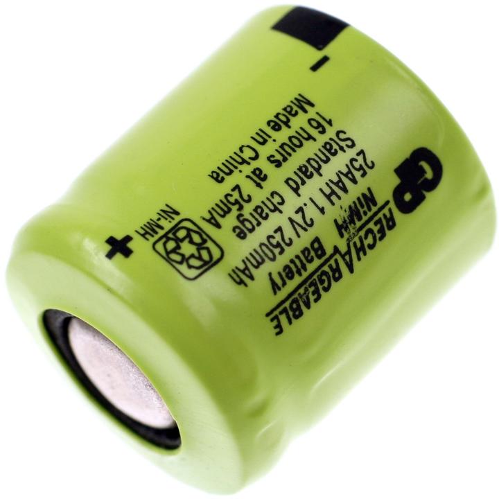 Actual product image GP Batteries Special Battery 1/3 AA Flat-Top N (1 pcs., AA, 250 mAh, Rechargeable battery)