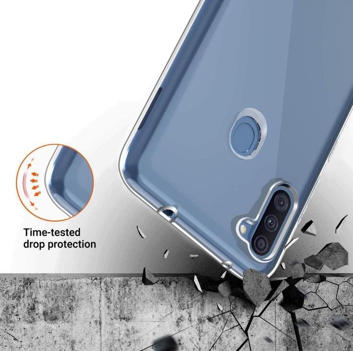 Actual product image Screenguard Samsung Galaxy M11 Flexible TPU Clear Case (Samsung Galaxy M11)