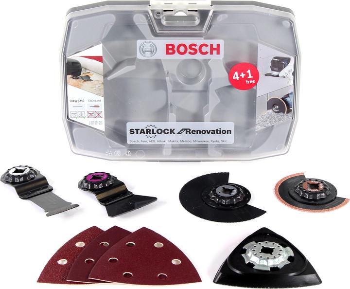 Produktbild Bosch Professional Zubehör Starlock Set für Renovierungsarbeiten, Expert for Wood Schleifblatt