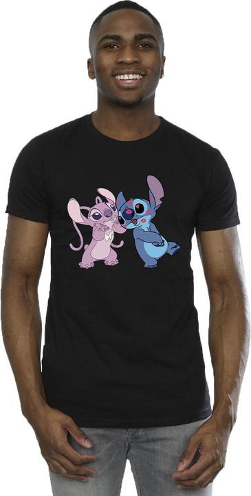 Actual product image Disney Mens Lilo & Stitch Kisses T-Shirt (4XL)