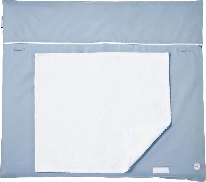 Actual product image nordic coast company Changing mat blue gray (70 x 80 cm)