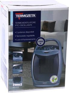 Image du produit Termozeta Ventilateur de chauffage céramique oscillant avec
