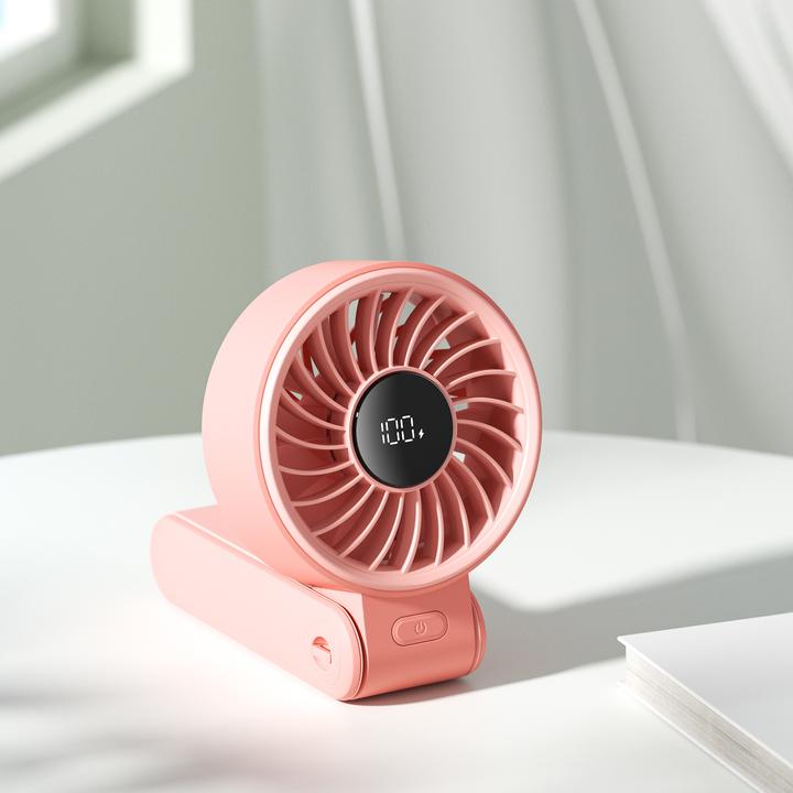 Actual product image Jisulife Handheld Fan Life7 (3600mAh) pink