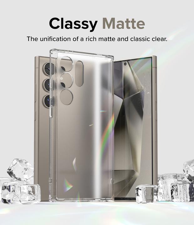Produktbild Ringke Case for Galaxy S24 Ultra FUSION MATTE CLEAR (Samsung Galaxy S24 Ultra)