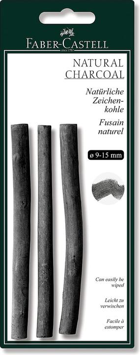 Image du produit Magni Charbon à dessin Pitt Naturl. SB 9-15mm (Noir, 1 x)