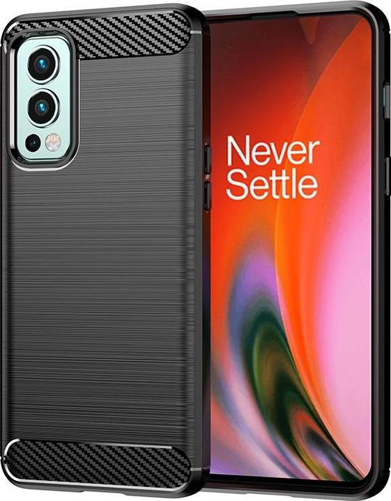 Produktbild Hurtel Carbon Case flexible Hülle für OnePlus Nord 2 5G schwarz (OnePlus Nord 2 5G)