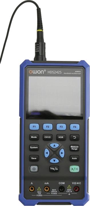 Actual product image Owon LCD oscilloscope with multimeter and function generator, HDS242S, 2-channel, 40 MHz