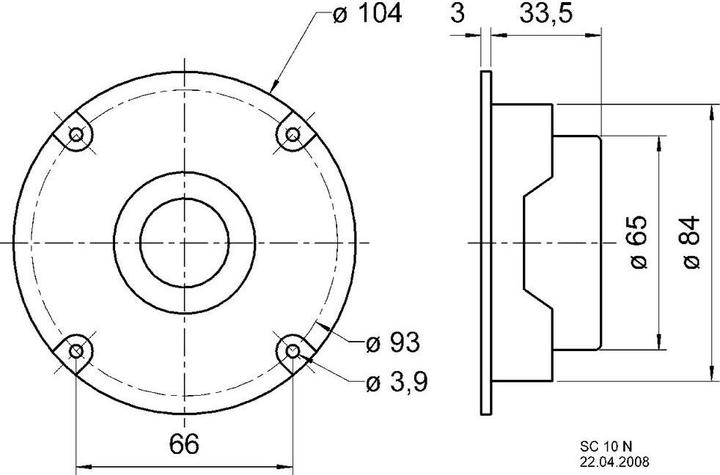 Image du produit Visaton SC 10 Haut-parleur d'aigus à dôme