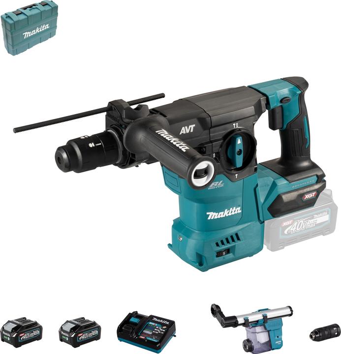 Produktbild Makita 40V Akku-Kombihammer HR009GM202 mit Schnellwechselfutter (Akkubetrieb)