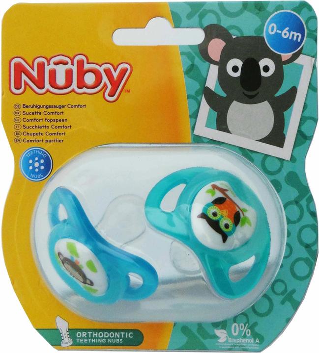 Nuby Nuggi Prisma orthodontisch 0-6 Monate (2 x, bis 6 Monate)