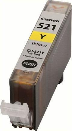 Actual product image Canon CLI-521 Y BLISTER W/SEC (Y)