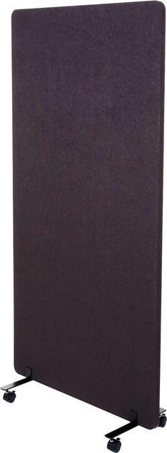 Produktbild Mendler Akustik-Trennwand, Büro-Sichtschutz Raumteiler Pinnwand, doppelwandig rollbar Stoff/Textil - 167x80c (167 x 80 x 39 cm)