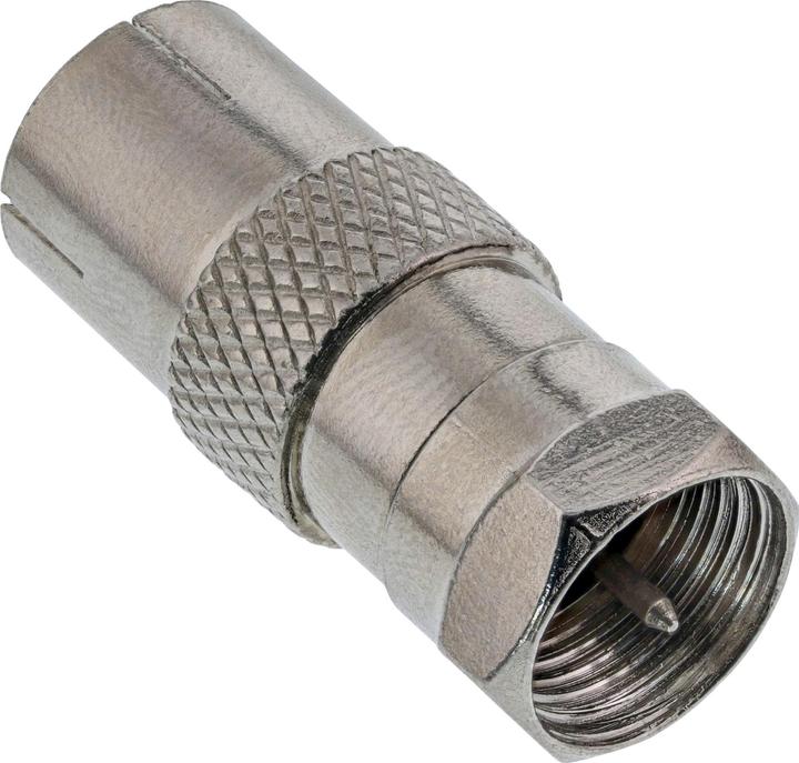 Actual product image InLine ® Adapter F plug (SAT) to IEC socket (antenna) (Antenna cable)