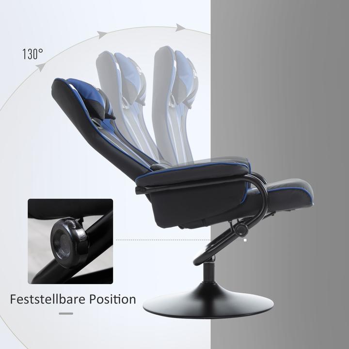 Image du produit Vinsetto Fauteuil de jeu avec tabouret