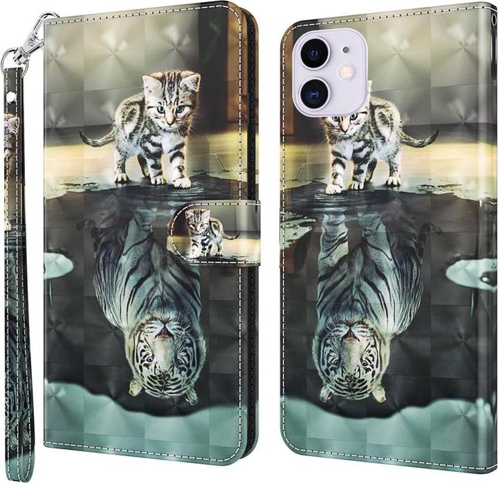 Image du produit Cover-Discount iPhone 13 mini - Étui effet chat pailleté (Apple iPhone 13 mini)