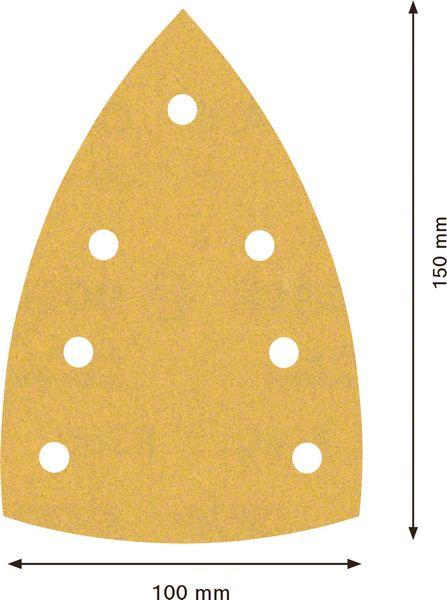 Actual product image Bosch Professional Zubehör Accessories 2608901644 Sanding paper for multi-sander 180 grit (L (G180)