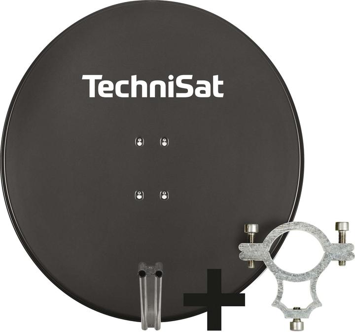TechniSat TECH-Satman850Plus-AZ/EL-Schelle-grau (Parabolantenne, 38.20 dB, DVB-S / -S2)