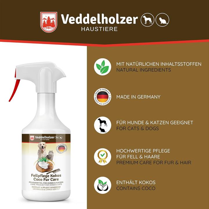 Immagine prodotto Veddelholzer Cura del pelo del cane e del gatto (Cane, Gatto, 250 ml)