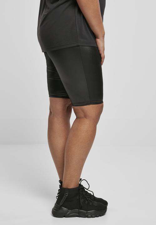 Actual product image Urban Classics Ladies Imitation Leather Cycle Shorts (4XL)