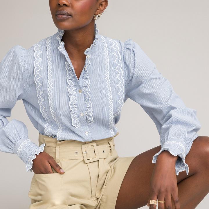 Actual product image La Redoute Collections Signature blouse made from organic cotton (48)