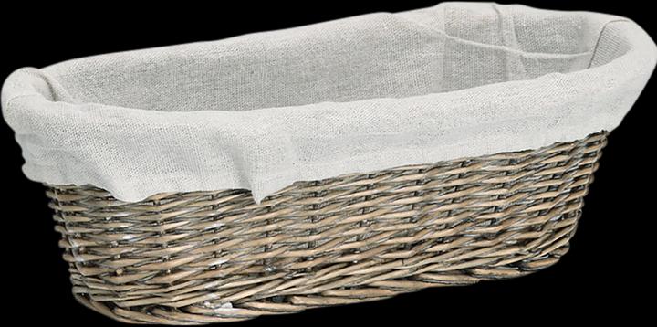 Actual product image Zeller Present Bread basket with bag, wicker/canvas