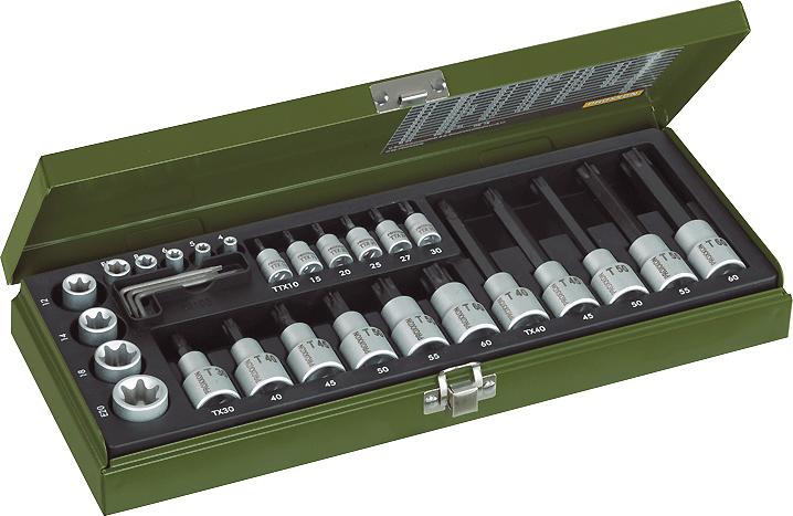 Actual product image Proxxon TX socket wrench special set