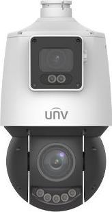 Immagine prodotto Uniview Telecamera PTZ Prime 2x4MP con doppio obiettivo fisso da 4 mm e motorizzato da 4,8-120 mm W