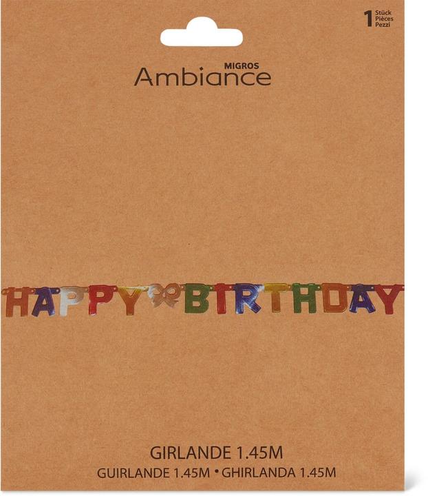 Produktbild Migros Ambiance Girlande Happy Birthday