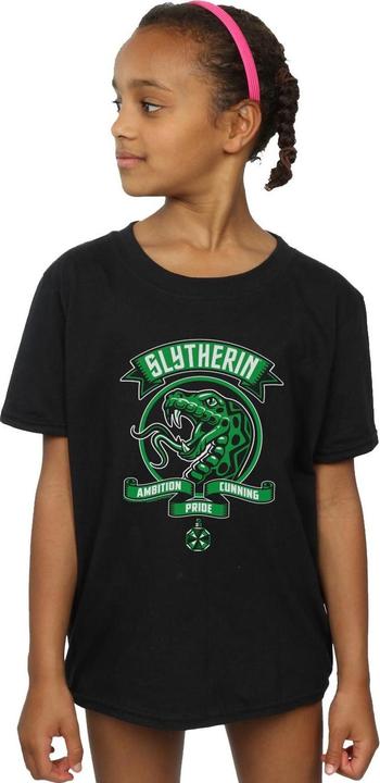 Immagine prodotto Slytherin Toon Crest Maglietta Ragazze (140, 146)