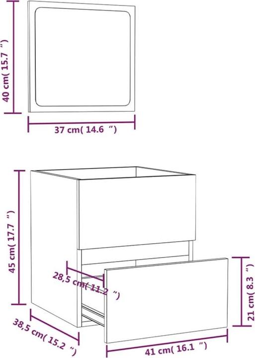 Immagine prodotto VidaXL Kathrin (41 x 38,5 x 45 cm)