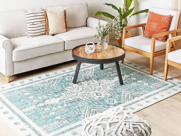 Image du produit Beliani Tapis coton vert menthe 160 x 230 cm FULLA (160 x 230 cm)