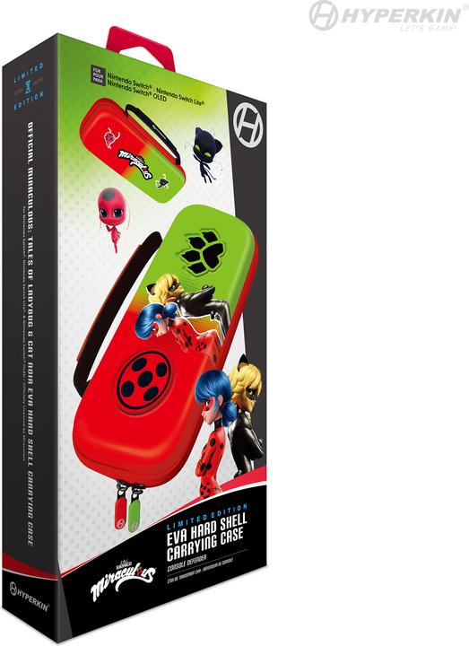 Actual product image Hyperkin Official Miraculous Hard Carrying Case - Switch/Lite/Oled (Bug & Cat) (Switch)
