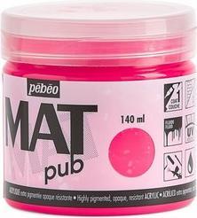 Actual product image Pebeo Acrylic Mat Pub (Fluorescent pink, 140 ml)