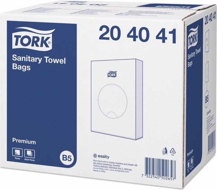 Immagine prodotto Tork Sacchetto igienico Premium B5 204041 HDPE, trasparente 25 pezzi (25 x, 2 l)