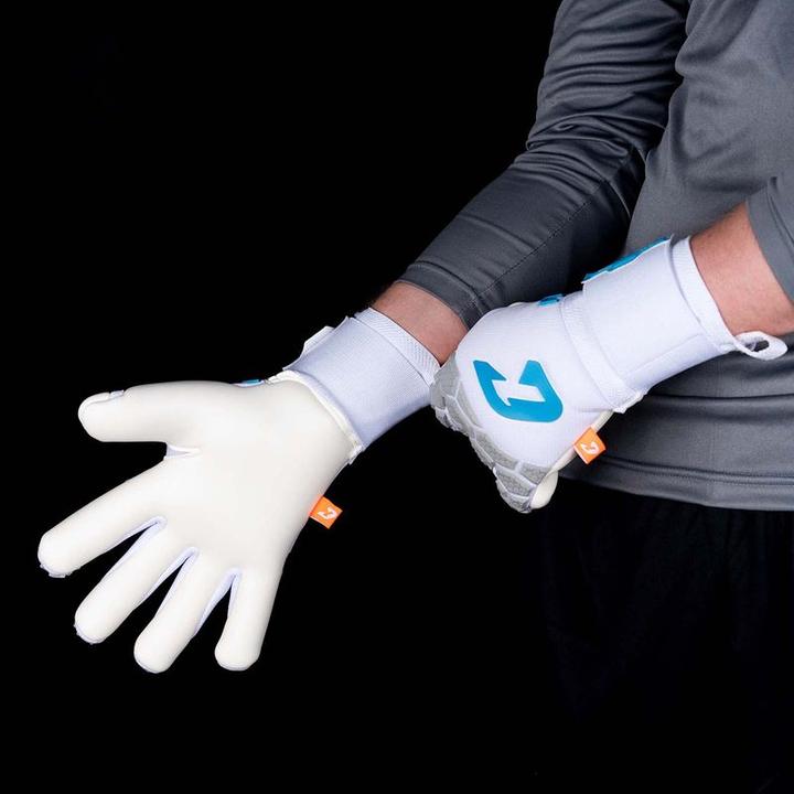 Produktbild Catch & Keep Fussballhandschuhe Fly White Soul Gr. 9 Weiss Torwart Keeper Goalie Handschuhe (9)