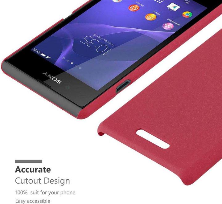 Actual product image Cadorabo Hard Cover Frosty Cover (Sony Xperia E3)