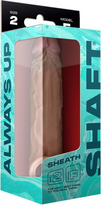 Actual product image Shaft Model F Sheath Extend Your Cock Pleasure Toys - Realistic Proprietary Flexiskin Liquid Silicone Adul