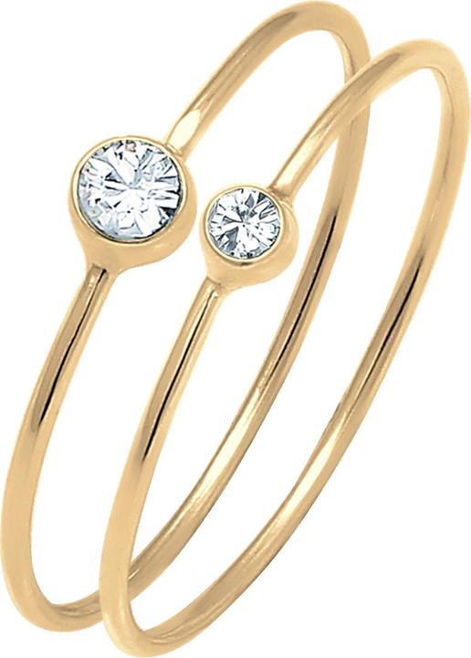 Actual product image Elli Ring Set, Solitaire Ring (54, 925 Silver)
